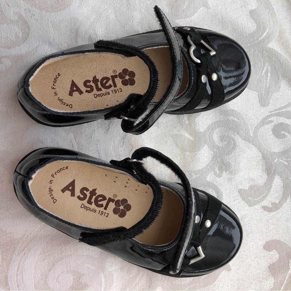 Aster Black Patent Leather Mary Jane Shoes Size EU28/US11 - Picture 4 of 13